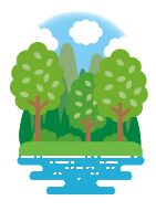 緑あふれるイラスト