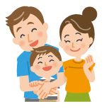 親子のイラスト