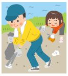 清掃活動のイラスト