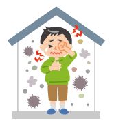 シックハウス症候群のイラスト