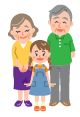 子どもと児童委員のイラスト