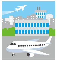 空港のイラスト
