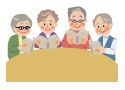 音読会のイラスト