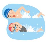 水泳のイラスト