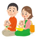 親子のイラスト
