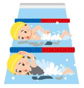 水泳のイラスト