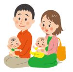 親子のイラスト