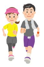 走っているイラスト