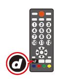 テレビのリモコンのｄボタンのイラスト