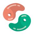 勾玉(まがたま）のイラスト