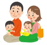 親子のイラスト