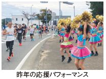 昨年の応援パフォーマンス