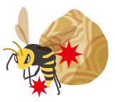 スズメバチのイラスト