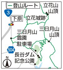 立花城跡の地図