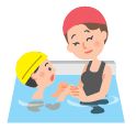 水慣れ教室のイラスト