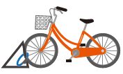 駐輪機と自転車のイラスト