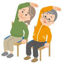 シニアの運動のイラスト