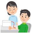 健康チェックのイラスト