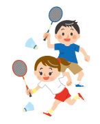 バドミントンのイラスト