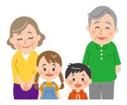 シニアボランティアのイラスト