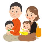 親子のイラスト