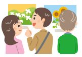 美術展のイラスト