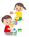 子どもたちが遊んでいるイラスト