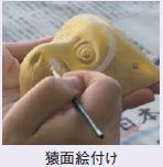 猿面絵付け