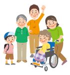 家族介護のイラスト