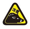 イノシシ注意のイラスト