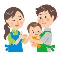 赤ちゃんのお世話のイラスト