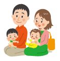 親子のイラスト
