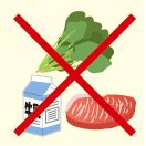 フードドライブで受け付けできない食品のイラスト