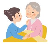 認知症の人とのコミュニケーションのイラスト