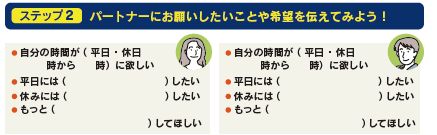 家事・育児シェアシート