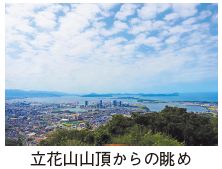 立花山山頂からの眺めの写真