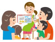読み聞かせのイラスト