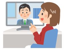 オンライン講座のイラスト