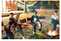 自由にたき火を楽しめます