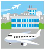 空港のイラスト