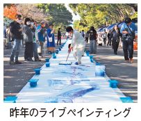 昨年のライブペインティングの写真