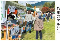 昨年のマルシェの写真