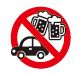 飲酒運転禁止のイラスト