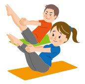 ピラティスのイラスト