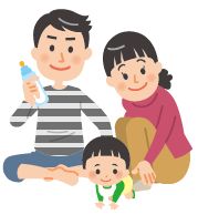 親子のイラスト