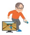 ボウリングゲームのイラスト