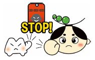 にしくもとにしくりんのストップ詐欺のイラスト