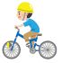自転車乗車のイラスト
