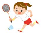 バドミントンのイラスト