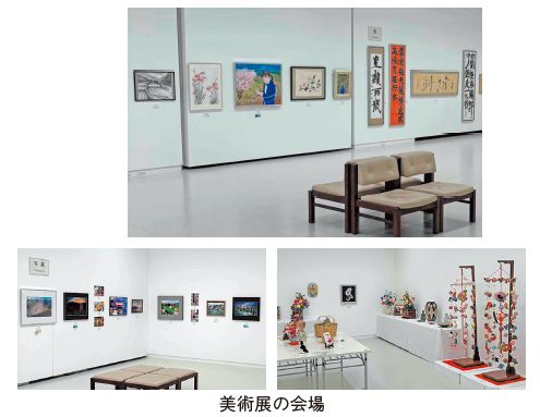 美術展の会場写真
